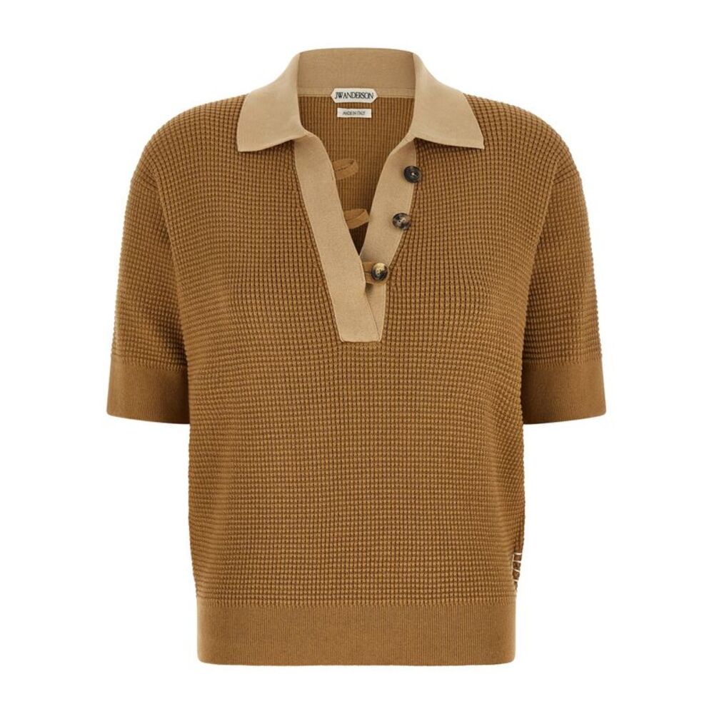 J.W.Anderson Beige Cotton Polo Women's Shirt